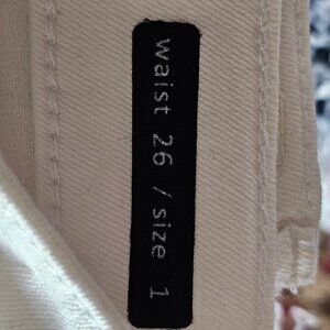 White pants small size 1 and 26 waist